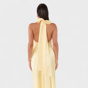 Martina – Vestido Satinado de Lazo