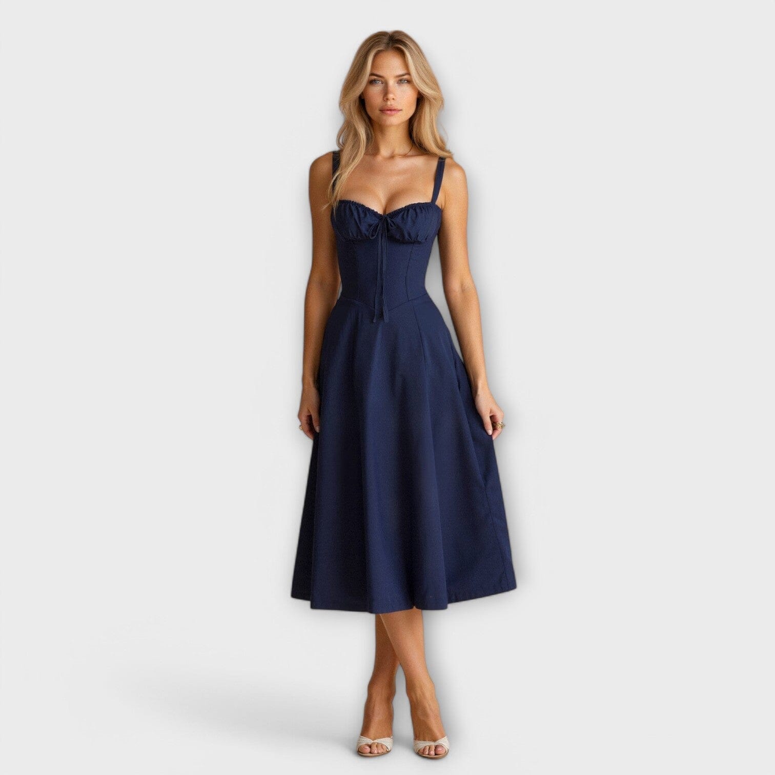 Kiana – Vestido midi con corsé
