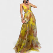 RitaBacelona – El vestido largo con flores que conquista miradas