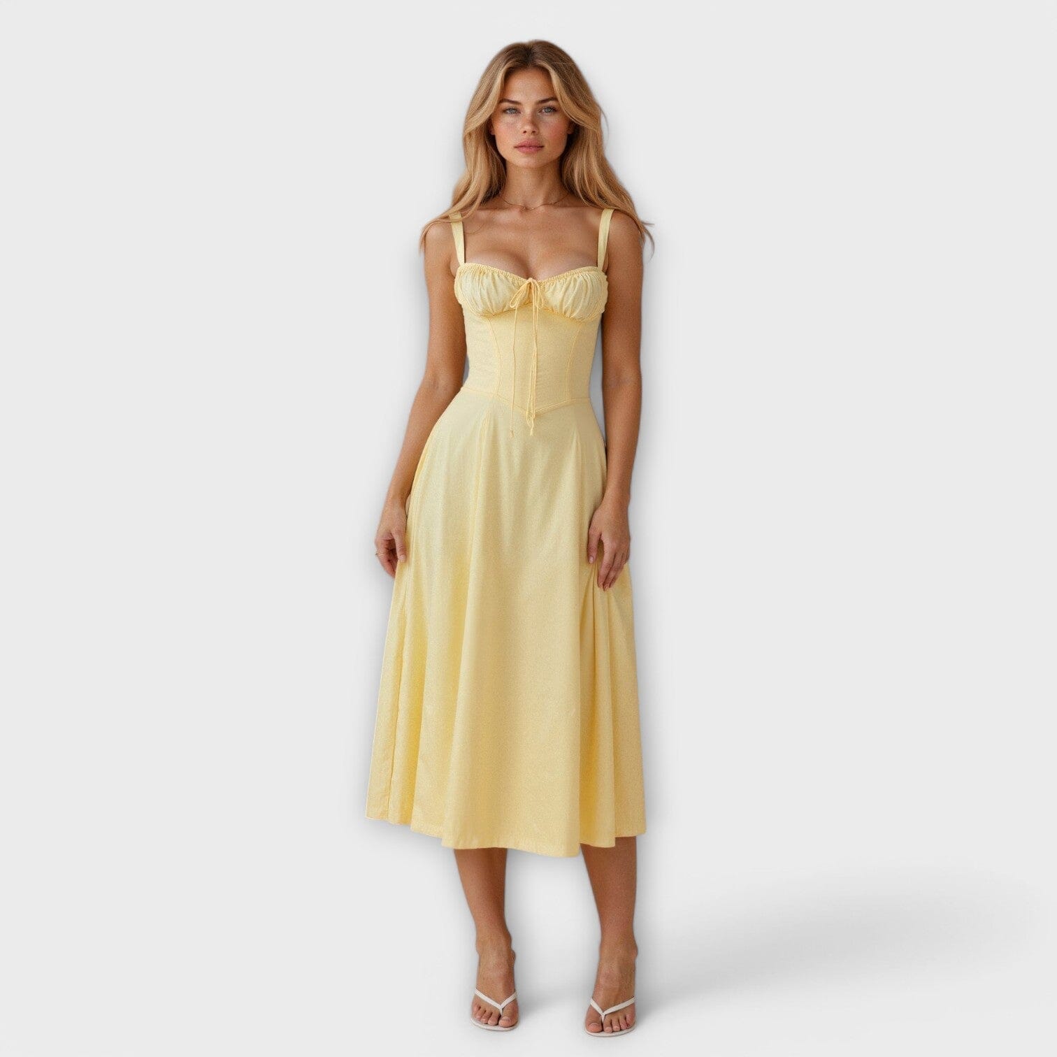 Kiana – Vestido midi con corsé