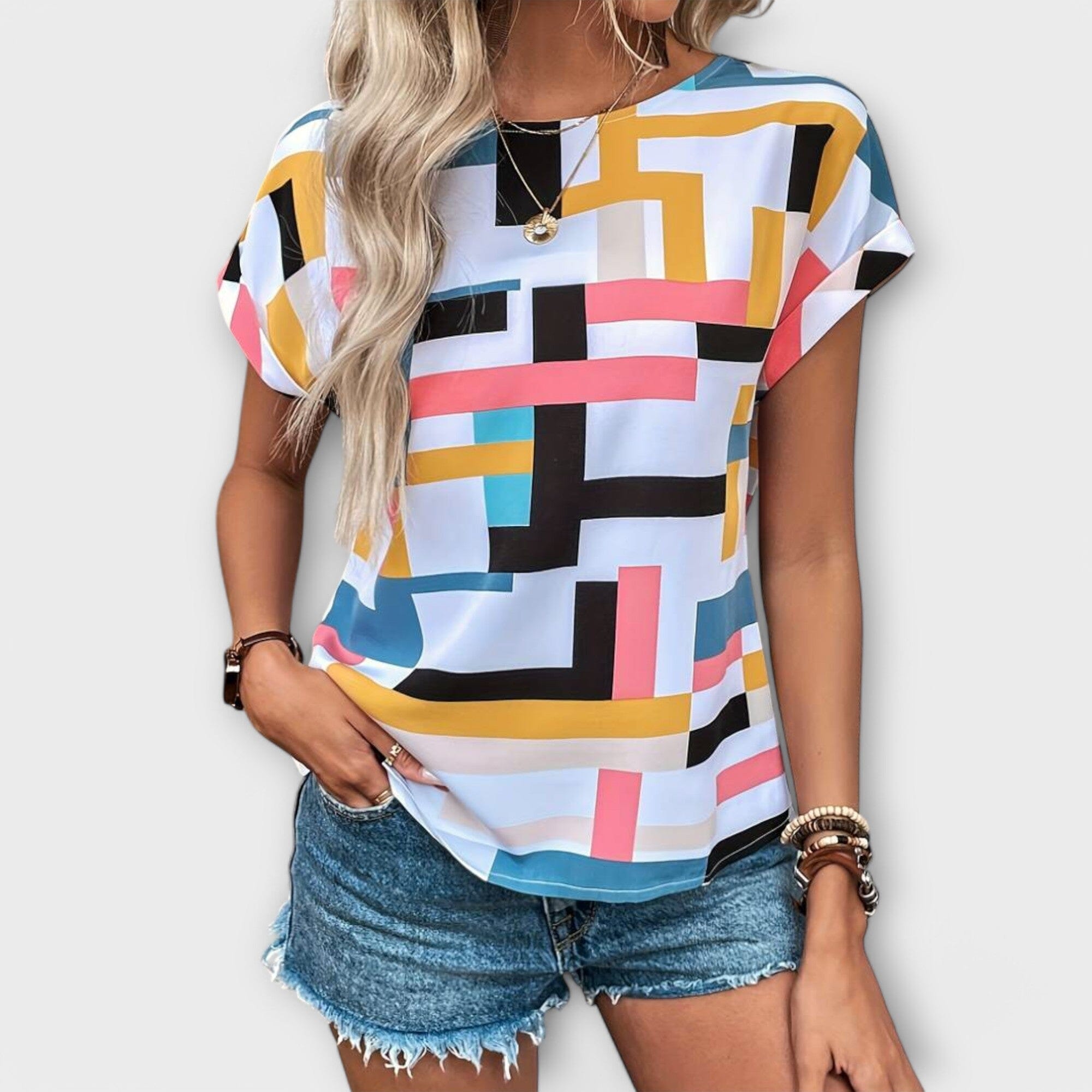 Chloe - Blusa de Manga Corta