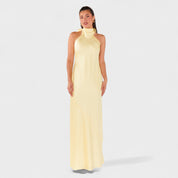 Martina – Vestido Satinado de Lazo