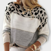 Cheyenne - Suéter Casual con Diseño de Leopardo