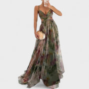 RitaBacelona – El vestido largo con flores que conquista miradas