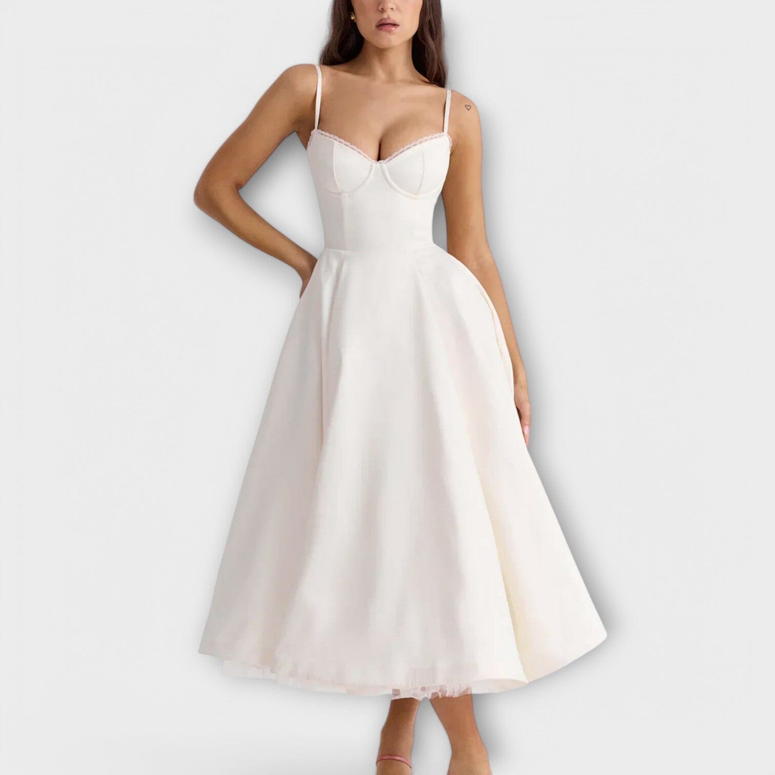 Mélie – Vestido ligero de verano con detalle de corsé