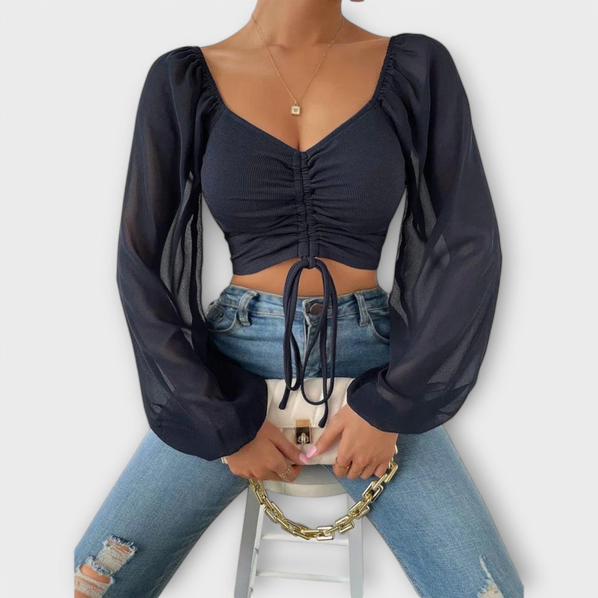 Jacqueline - Blusa Versátil para la Noche