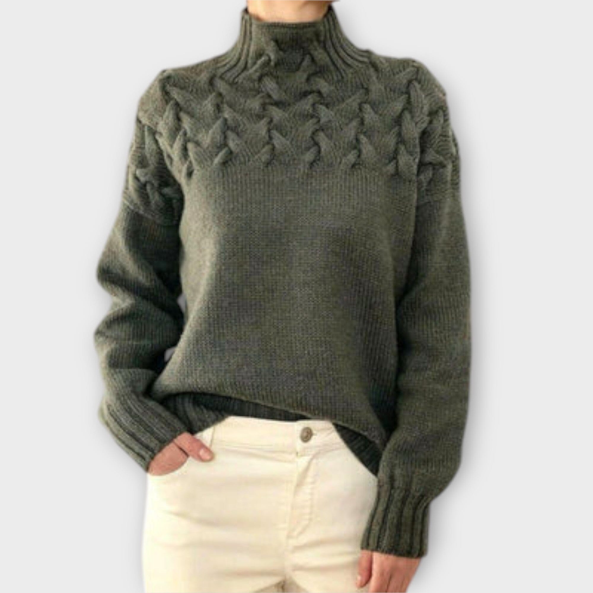 Eva – Suéter para Mujer con Detalle de Trenza