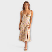 Kiana – Vestido midi con corsé