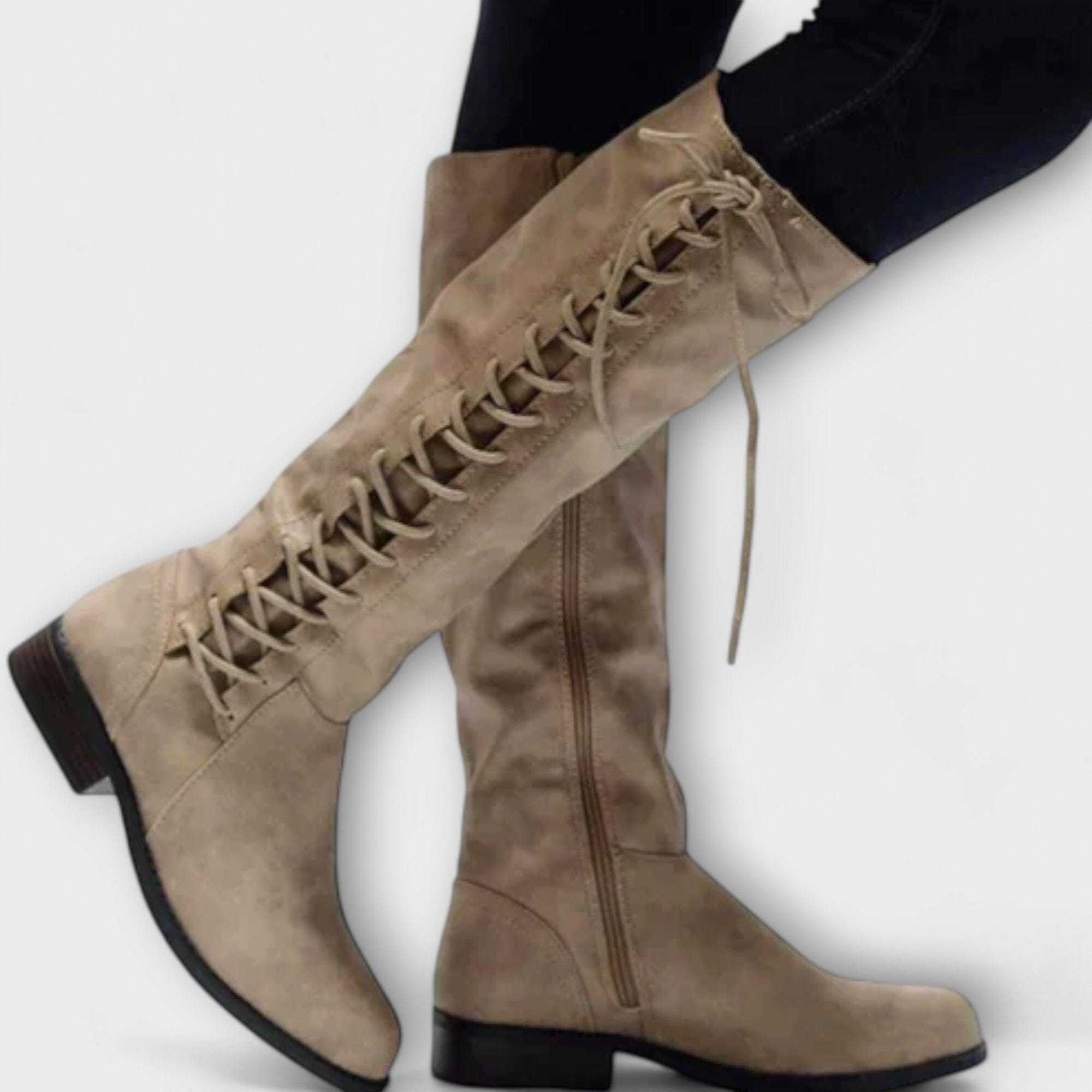 Botines elegantes con cordones
