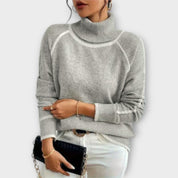 Aurora - Suéter Casual con Cuello Alto