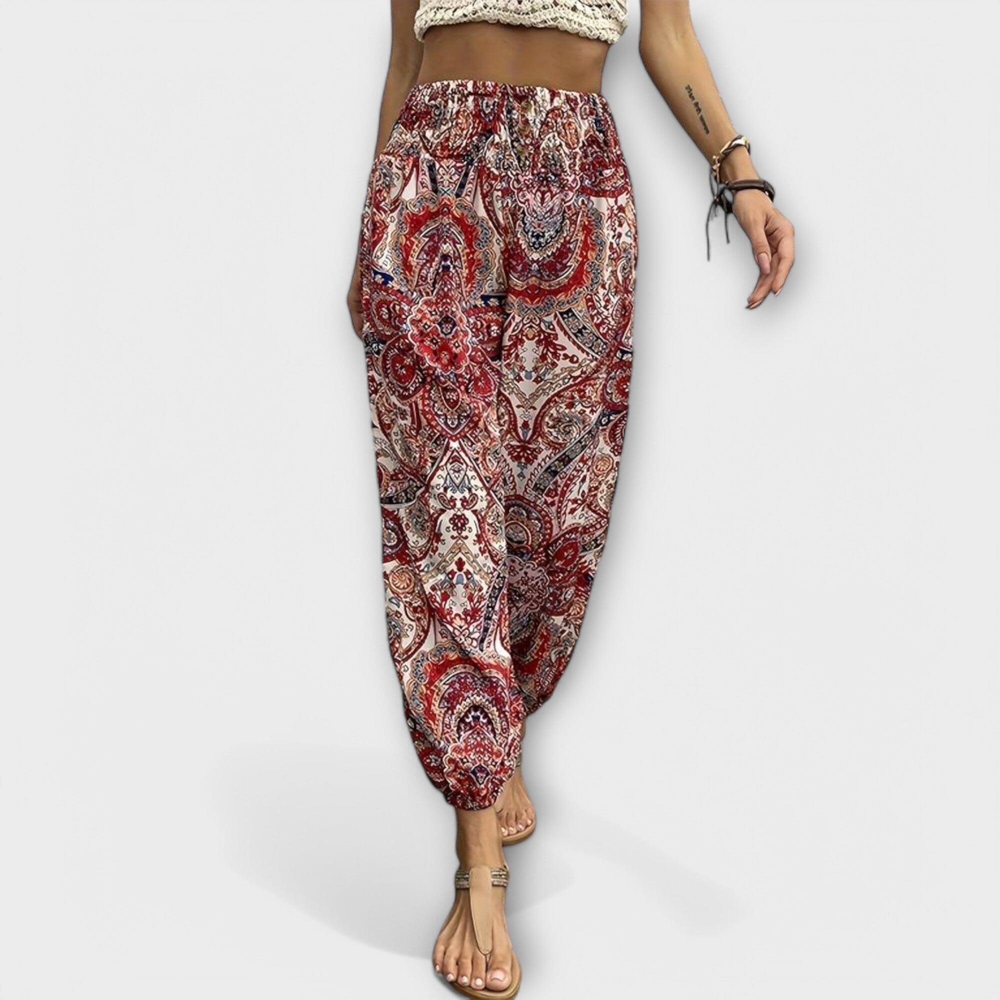 Scarlett – Pantalón con gráfico étnico