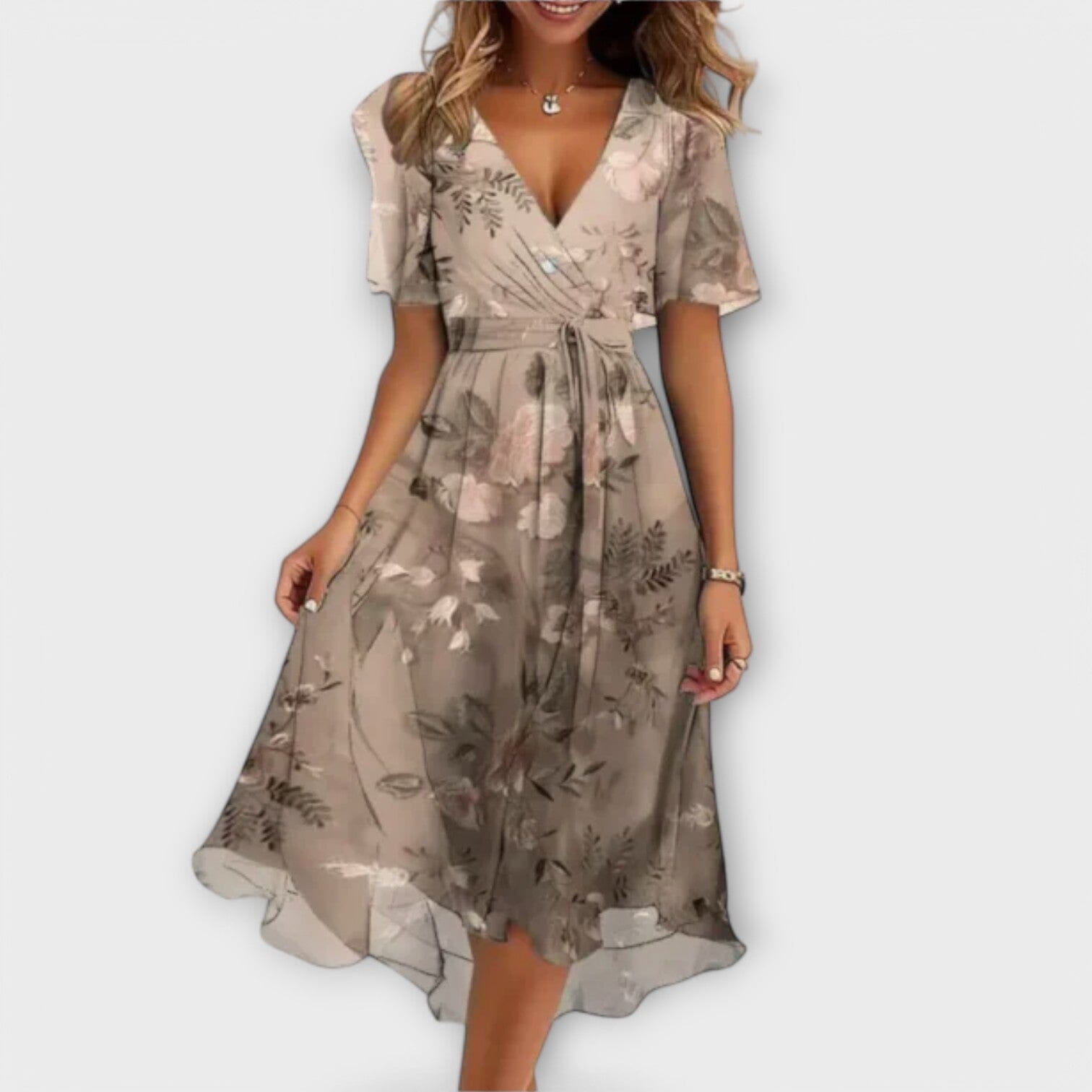 Isabella – Vestido para mujer con escote en V