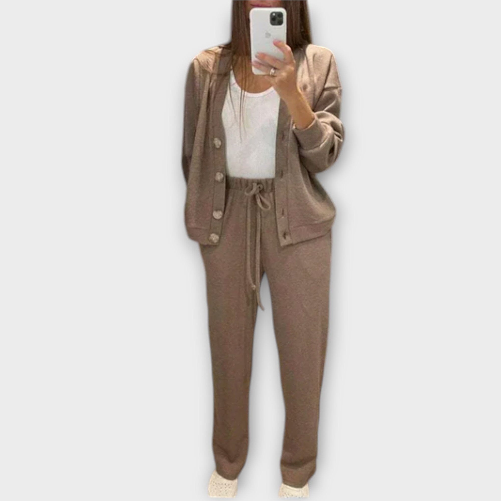 Chantal – Conjunto de Cardigan y Pantalones