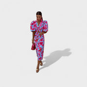 Lily – Vestido Fuego Tropical