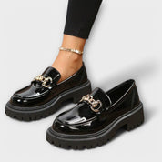 Mocasines de plataforma con hebilla para mujer – a la moda