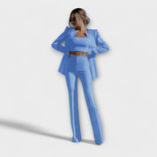 Selina – Elegante Conjunto de 3 Piezas (Blazer, Top, Pantalón)