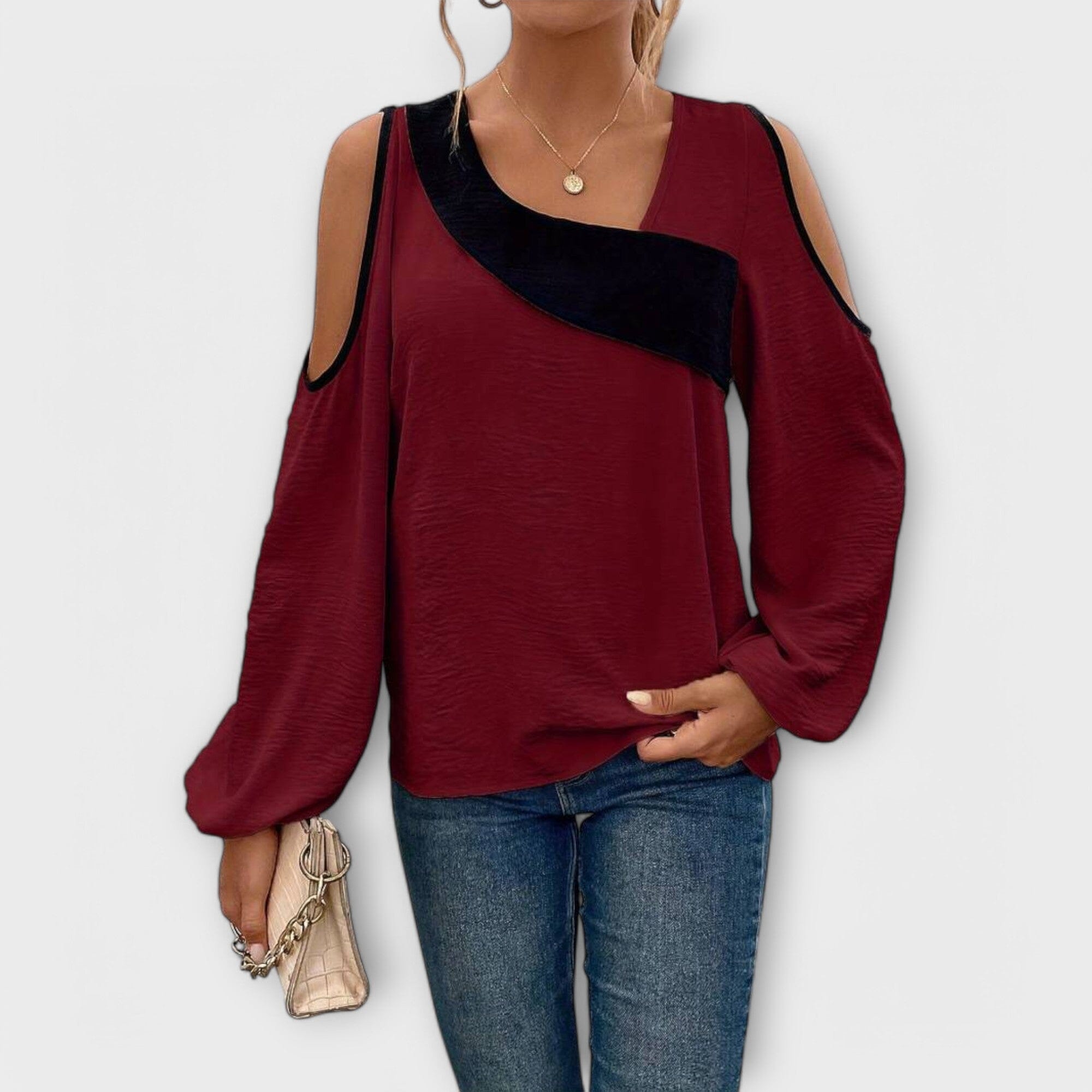 Scarlett - Blusa con Escote Cuadrado