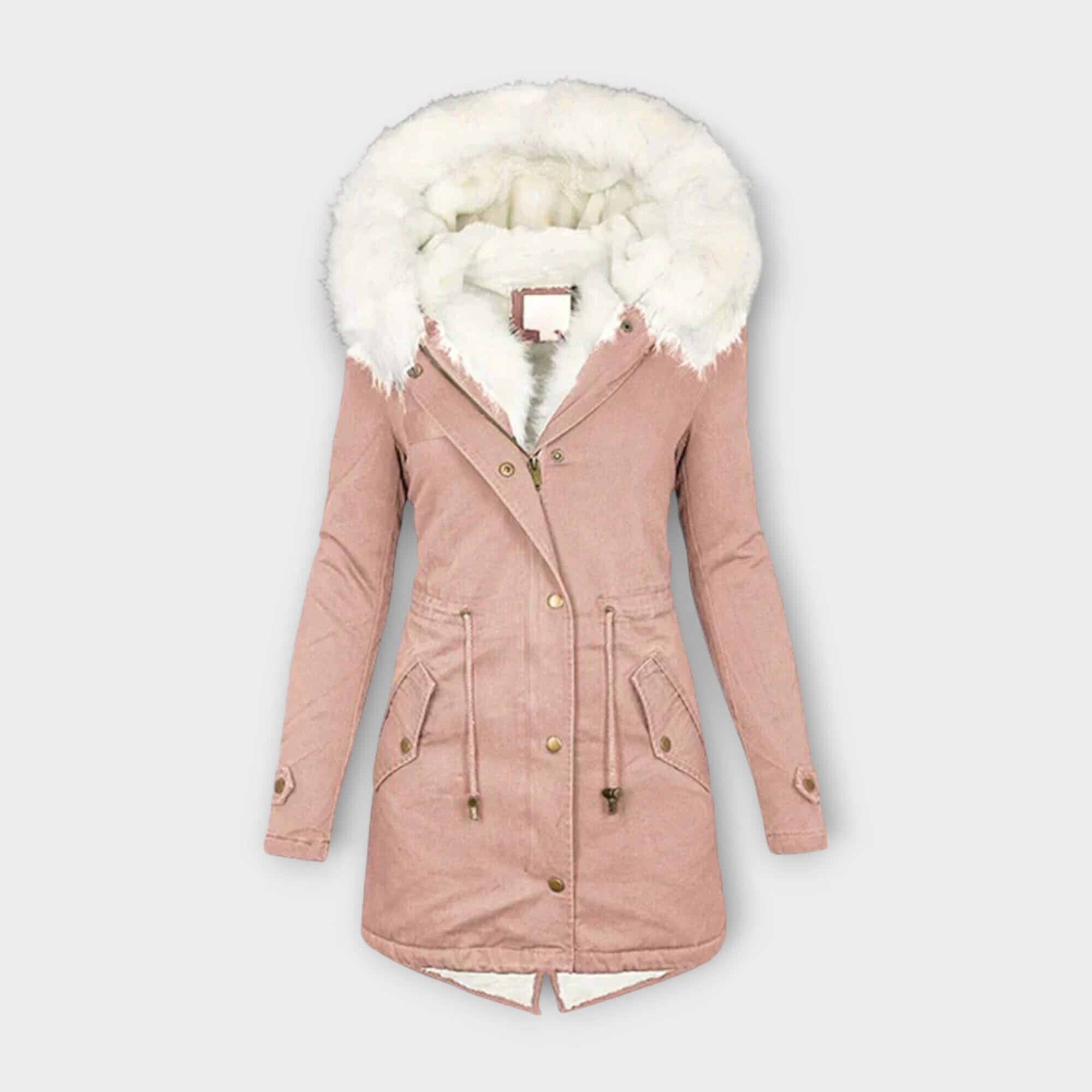 Ivara – Chaqueta de invierno impermeable y forrada con piel