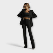 Selina – Elegante Conjunto de 3 Piezas (Blazer, Top, Pantalón)