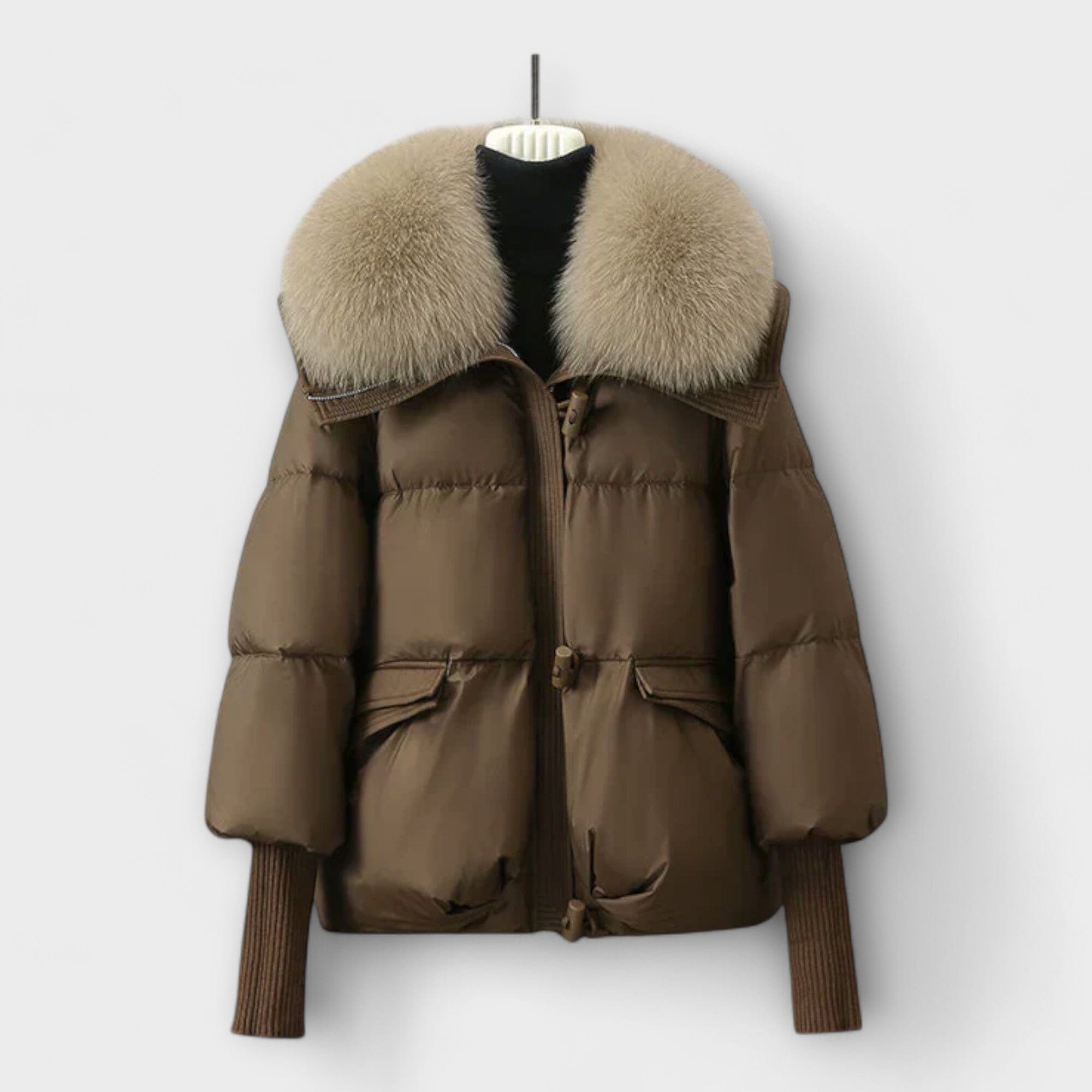 Lucyna – Elegante chaqueta con piel