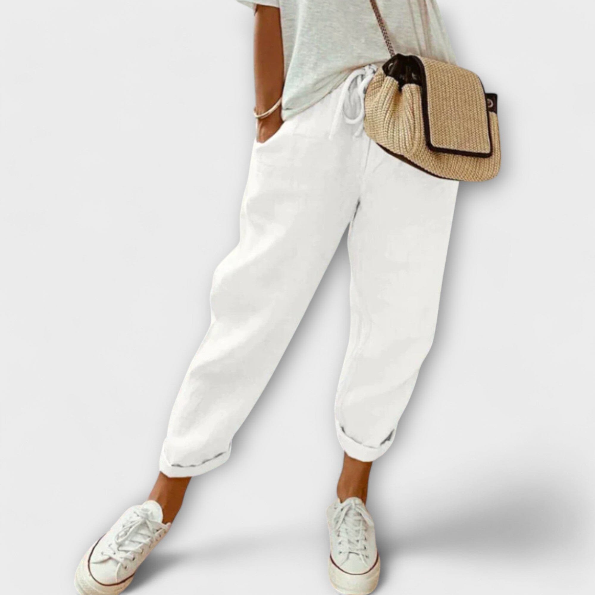 Bibi – Pantalón de lino moderno y casual
