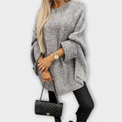 Isabelle - Pullover de Mujer con Cuello Redondo Estiloso
