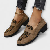 Karla – Elegantes zapato de mujer con estampado de leopardo