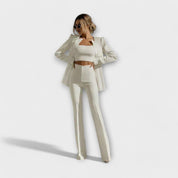 Selina – Elegante Conjunto de 3 Piezas (Blazer, Top, Pantalón)