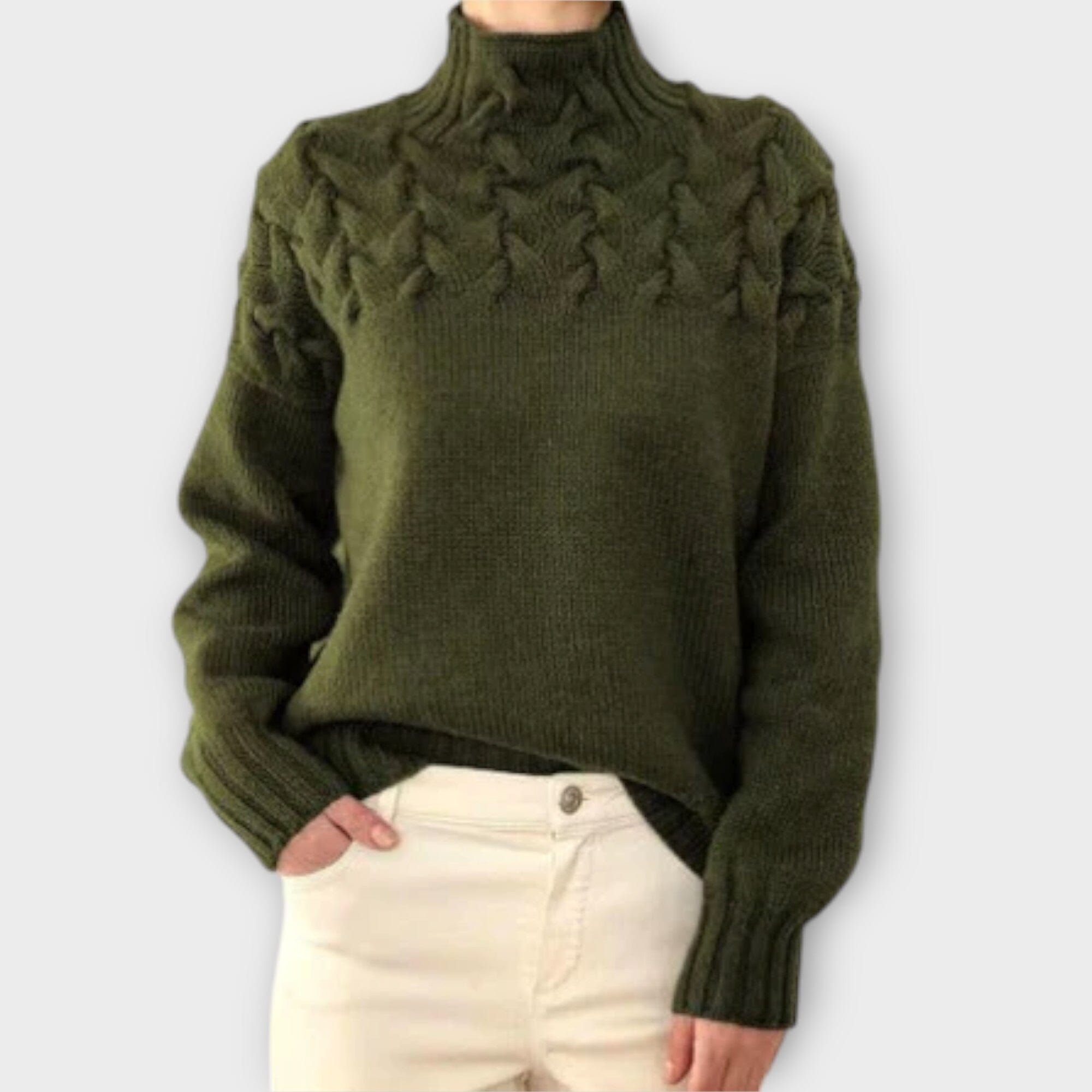 Eva – Suéter para Mujer con Detalle de Trenza