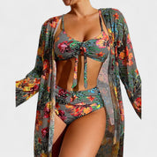 Glenda – Conjunto Floral de Bikini y Top