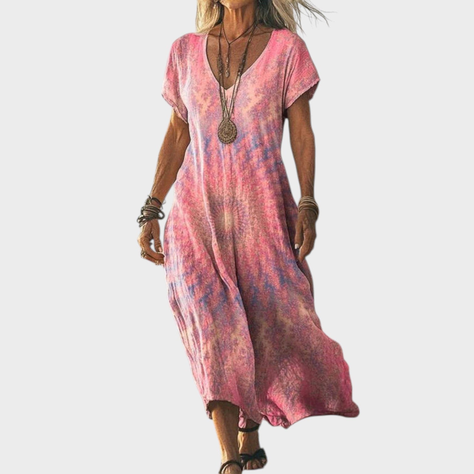 Carmen – Vestido Bohemio en Degradado