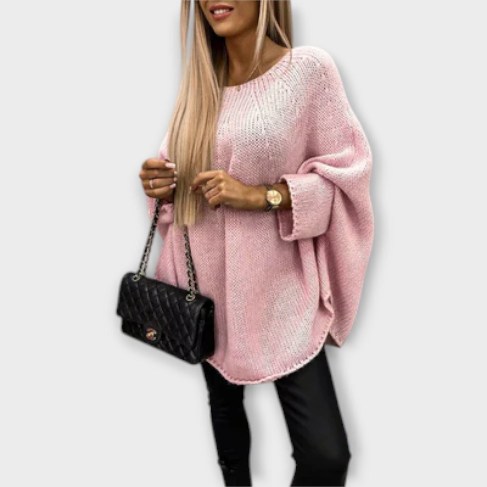 Isabelle - Pullover de Mujer con Cuello Redondo Estiloso