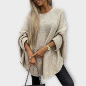 Isabelle - Pullover de Mujer con Cuello Redondo Estiloso