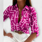Blusa con Cuello Clásico