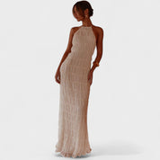 ADELINE - VESTIDO LARGO CON CUELLO HALTER