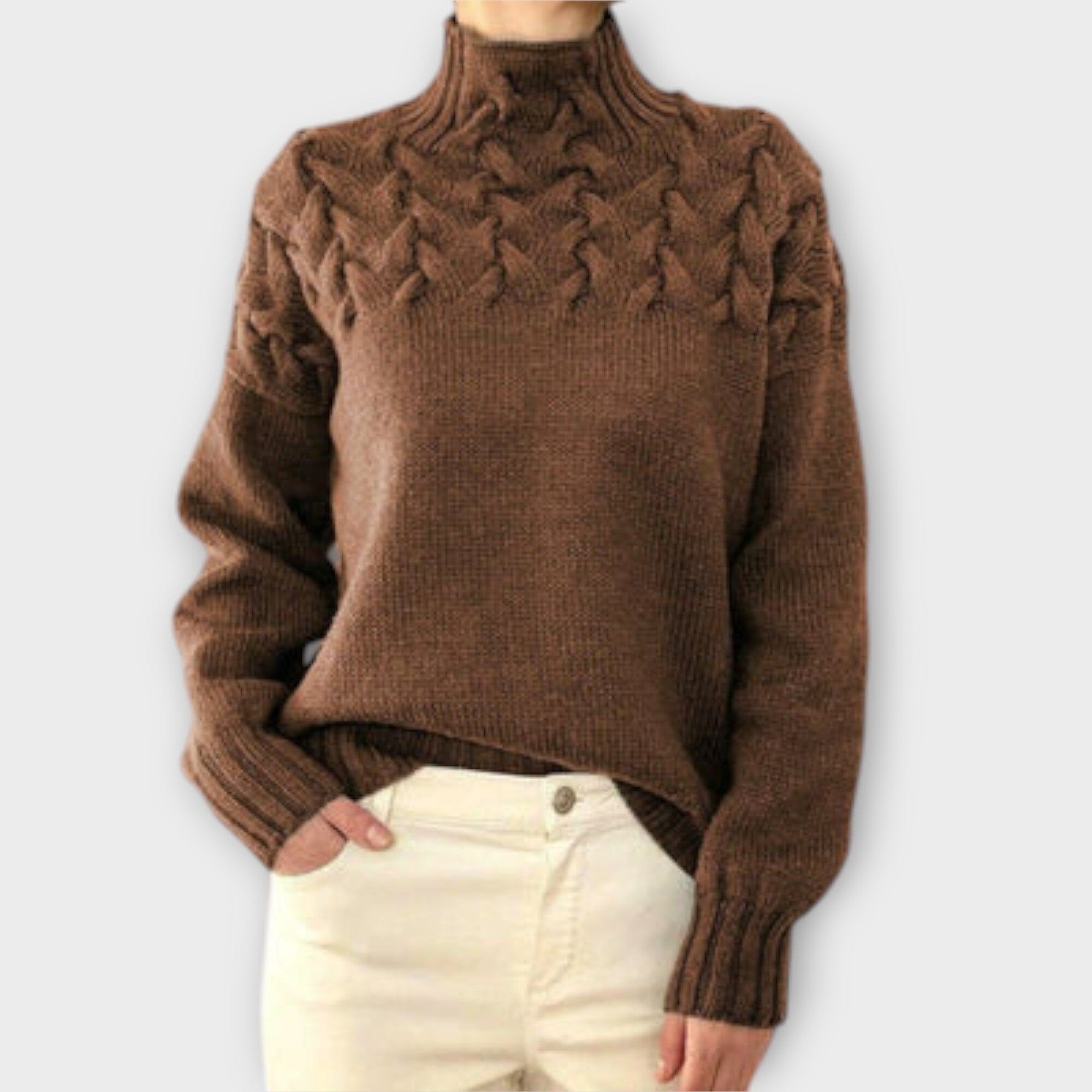 Eva – Suéter para Mujer con Detalle de Trenza