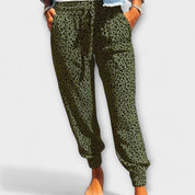 Feli – Pantalón de leopardo con pierna ancha