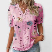 Emily - Blusa de Moda con Escote en V