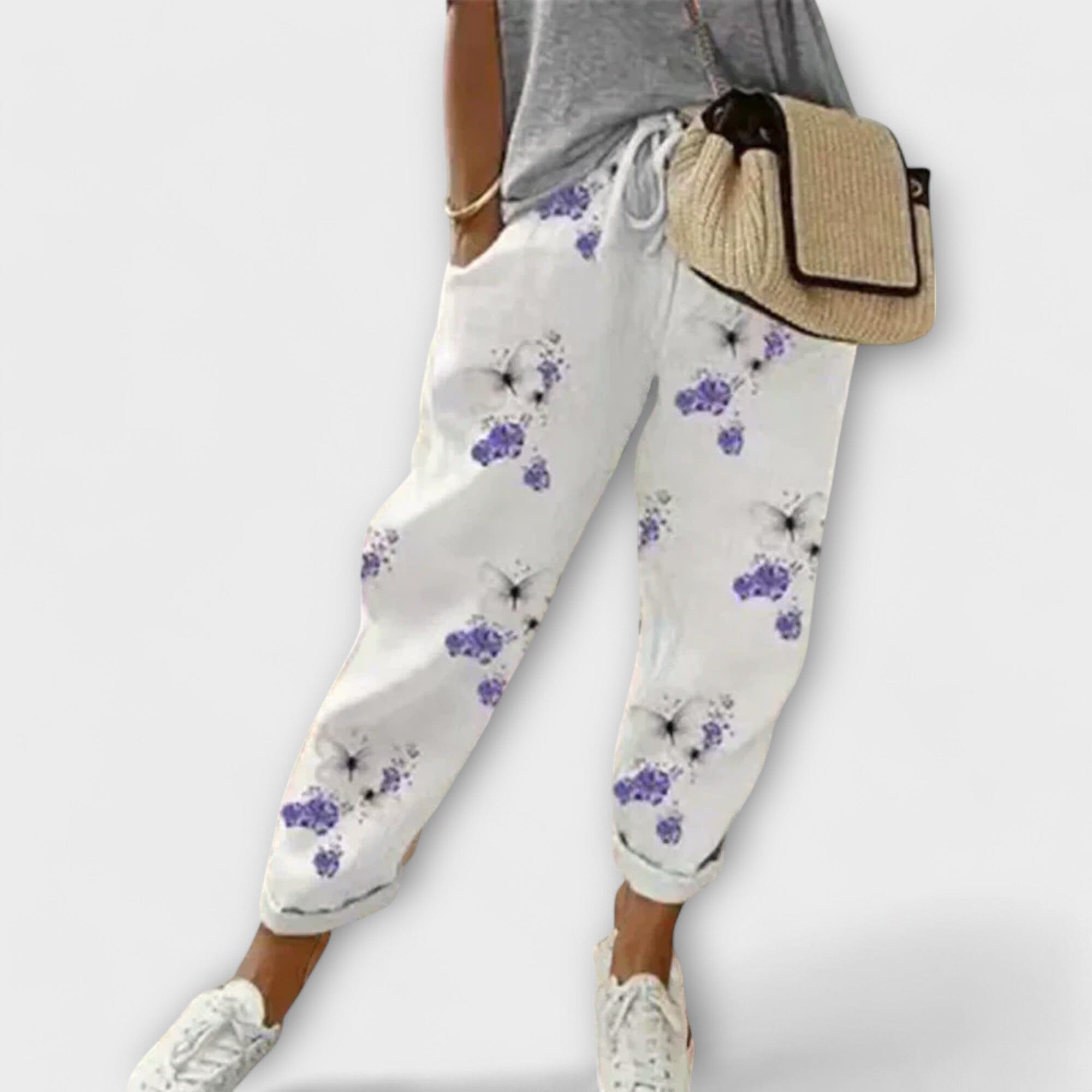 Burga – Pantalón cómodo de algodón y lino