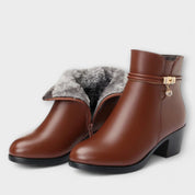 Frederika – Elegantes botín de invierno con cremallera