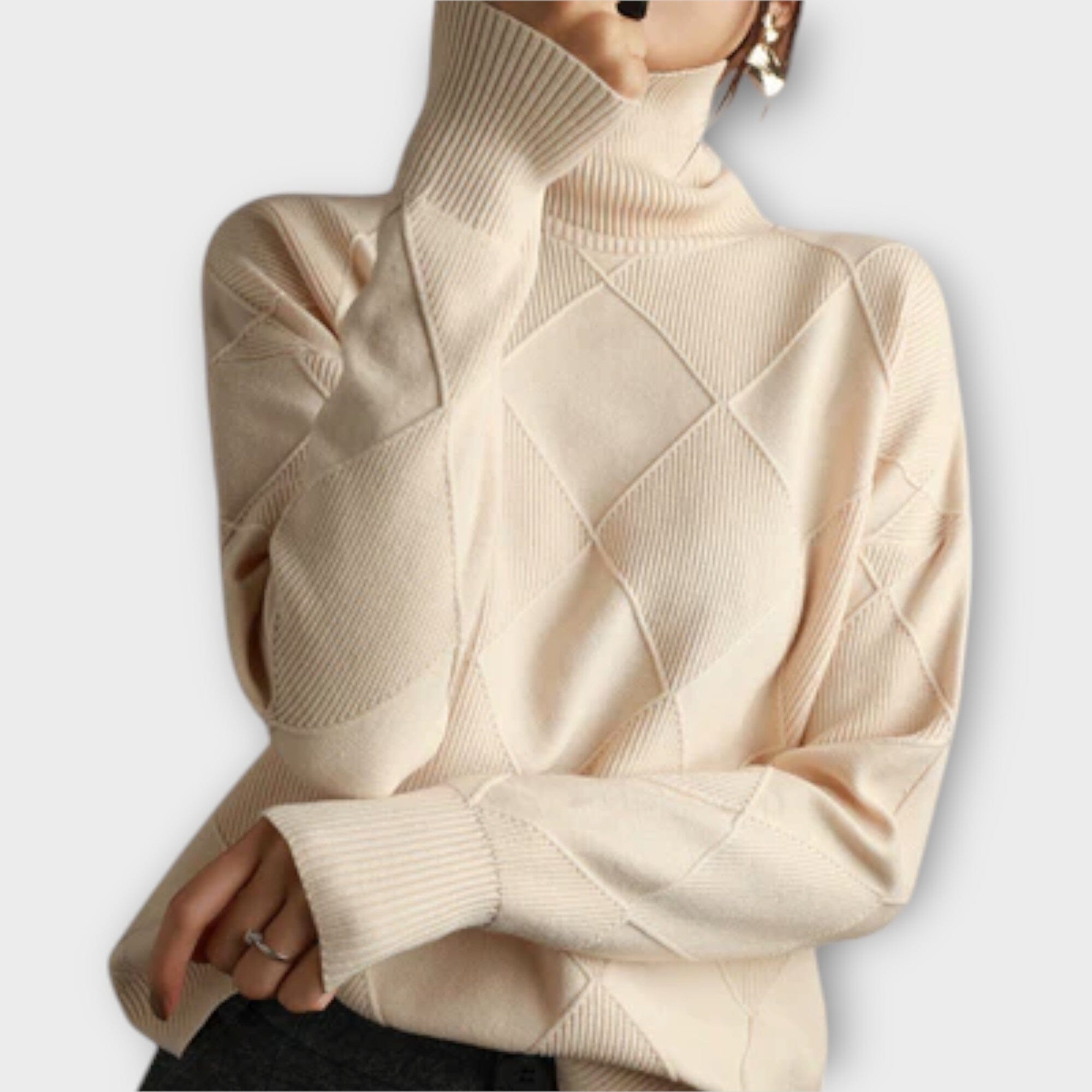 Melanie - Suéter de Cuello Alto Acogedor
