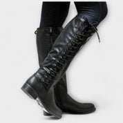 Botines elegantes con cordones