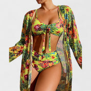 Glenda – Conjunto Floral de Bikini y Top