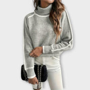 Aurora - Suéter Casual con Cuello Alto
