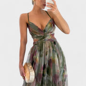 RitaBacelona – El vestido largo con flores que conquista miradas